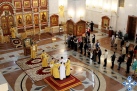 Божественная Литургия накануне праздника Крестовоздвижения